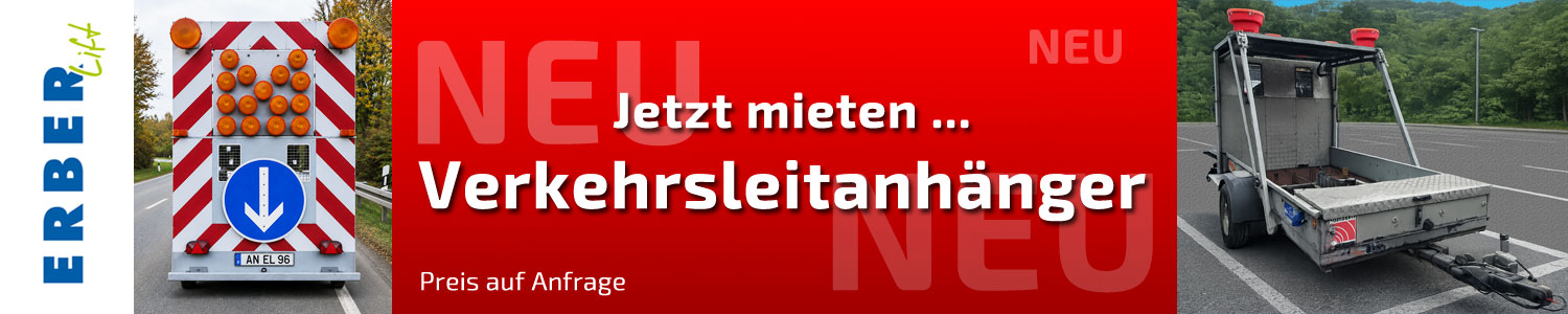 ERBER Lift - Verkehrsleitanhänger mieten ERBER Lift - Verkehrsleitanhänger mieten